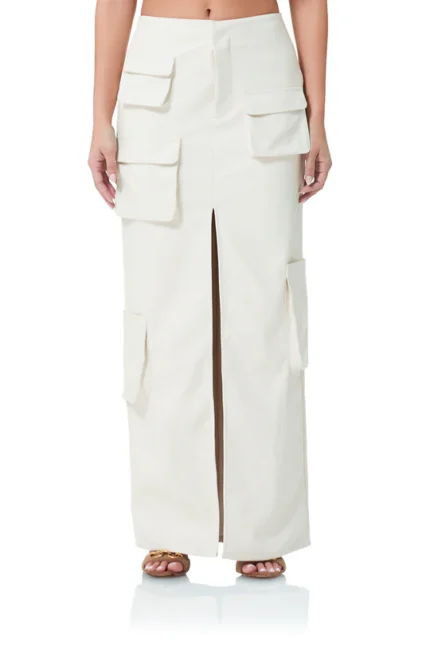 Ivory maxi skirt